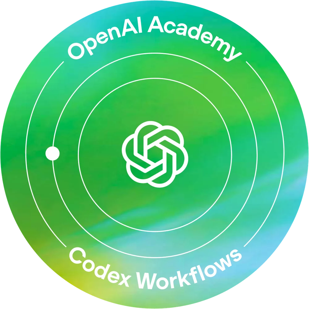 Digital badge Extend Codex Workflows — OpenAI Academy, cấp cho Lê Văn Quốc Hiệp